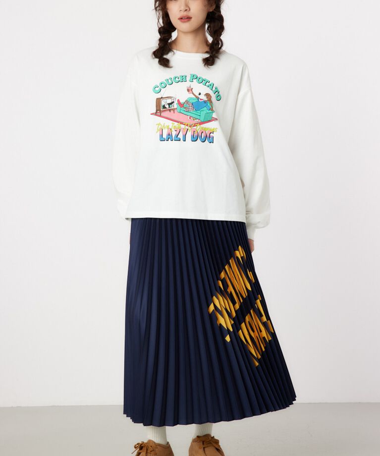 RODEO CROWNS「メッセージロゴプリーツスカート」|その他|