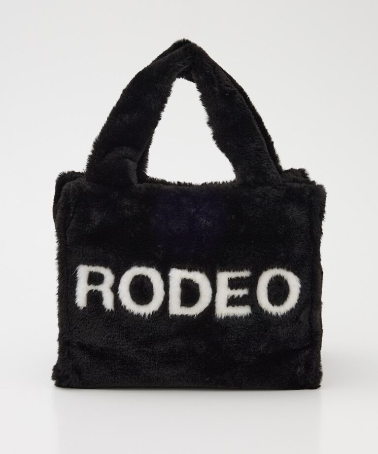 RODEO CROWNS「フェイクファーロゴトート」|その他|BLK