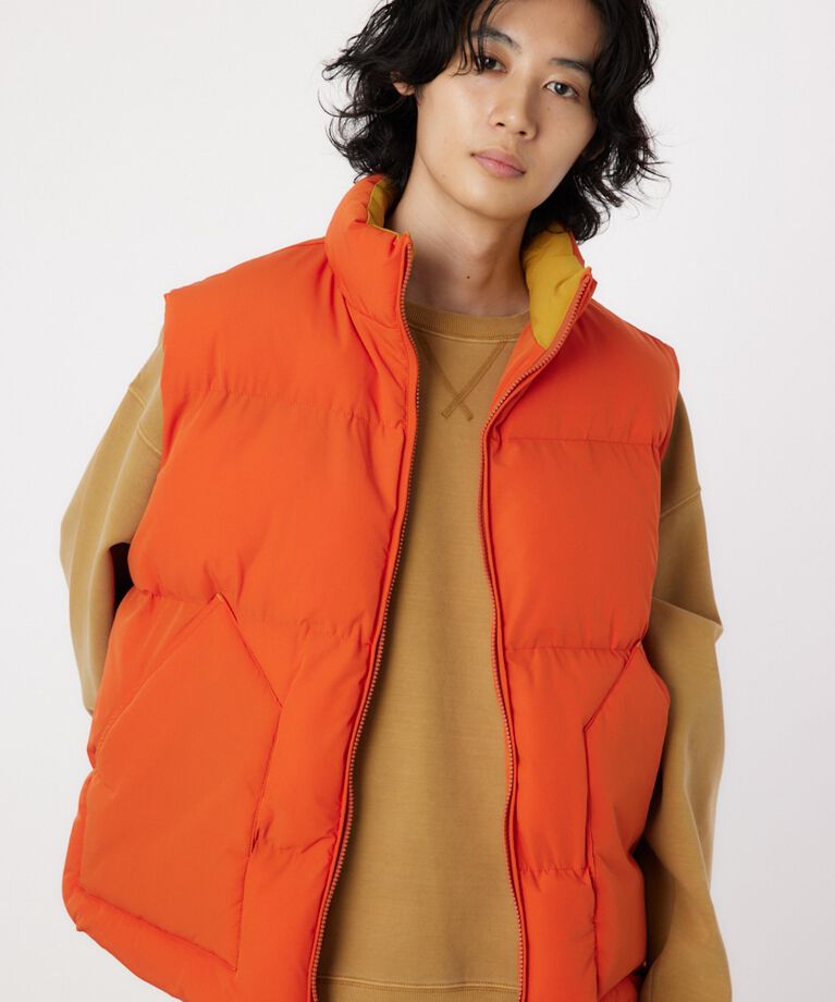 RODEO CROWNS「stand-neck パディングベスト」|ダウンベスト・ベスト|ORG