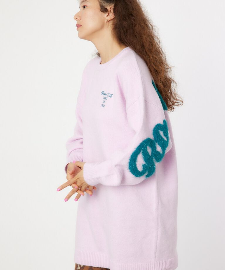 RODEO CROWNS「ラメシャギーロゴニットワンピース」|ワンピース|
