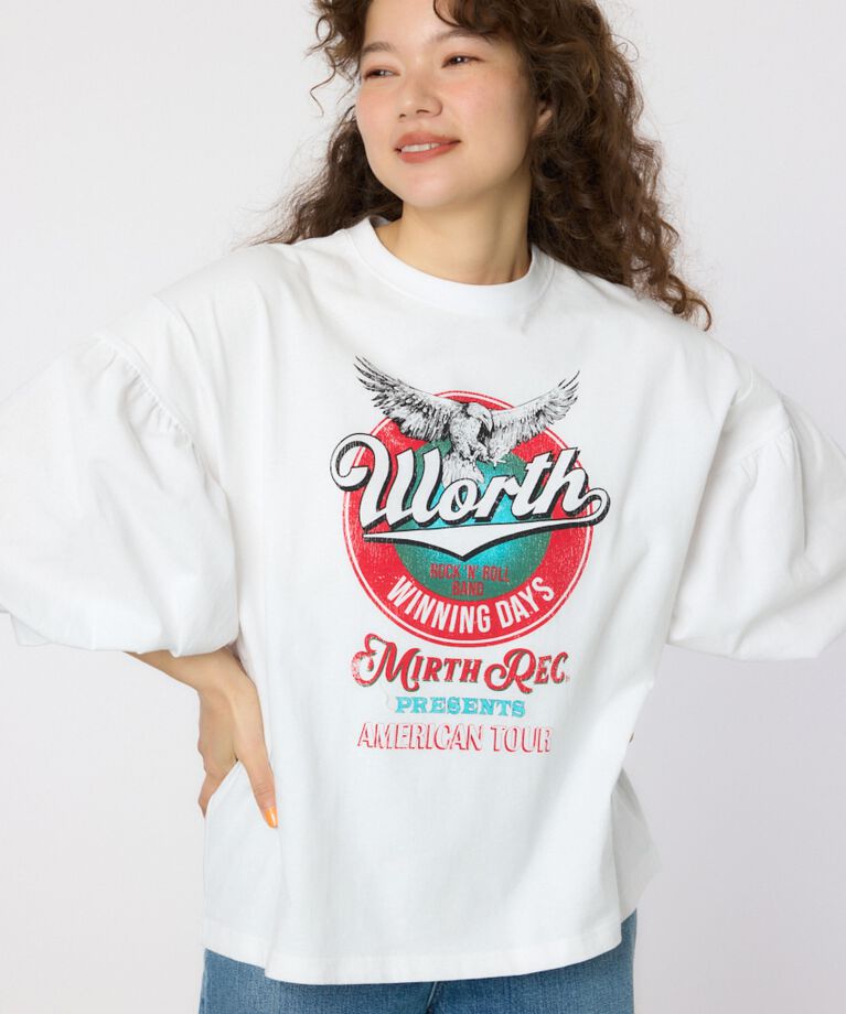 RODEO CROWNS「VariousバルーンスリーブTシャツ」|Tシャツ・カットソー|O/WHT1