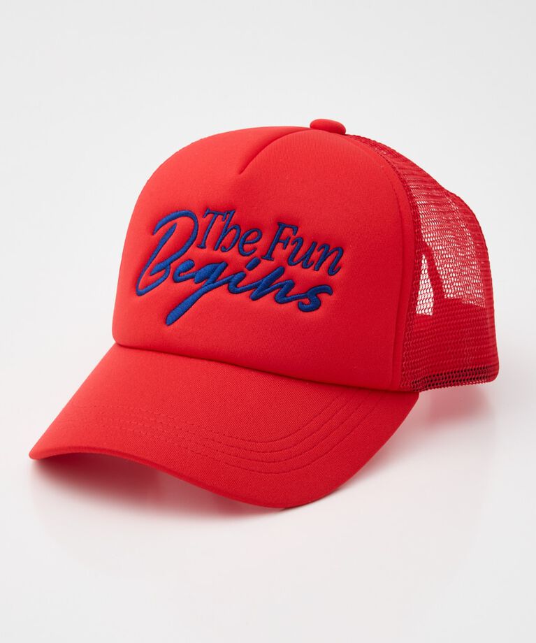 RODEO CROWNS「メッセージメッシュキャップ」|その他|RED