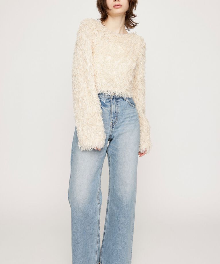 SLY「2WAY SHEER FEATHER トップス」|シャツ・ブラウス|