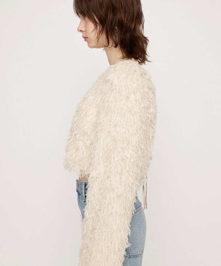 SLY「2WAY SHEER FEATHER トップス」|シャツ・ブラウス|