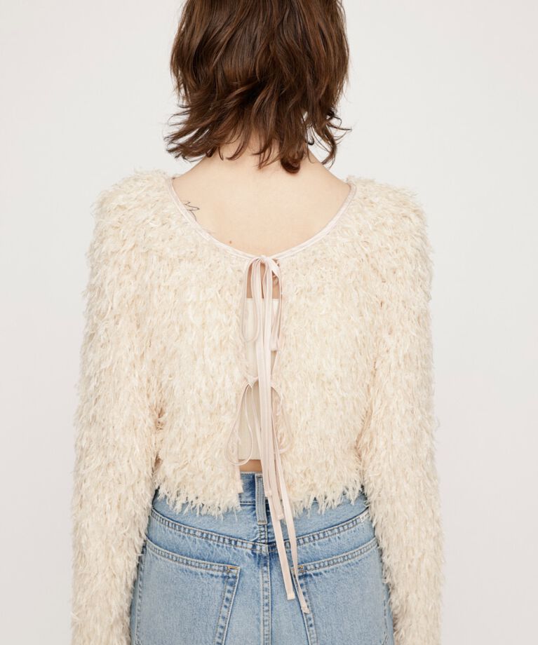 SLY「2WAY SHEER FEATHER トップス」|シャツ・ブラウス|