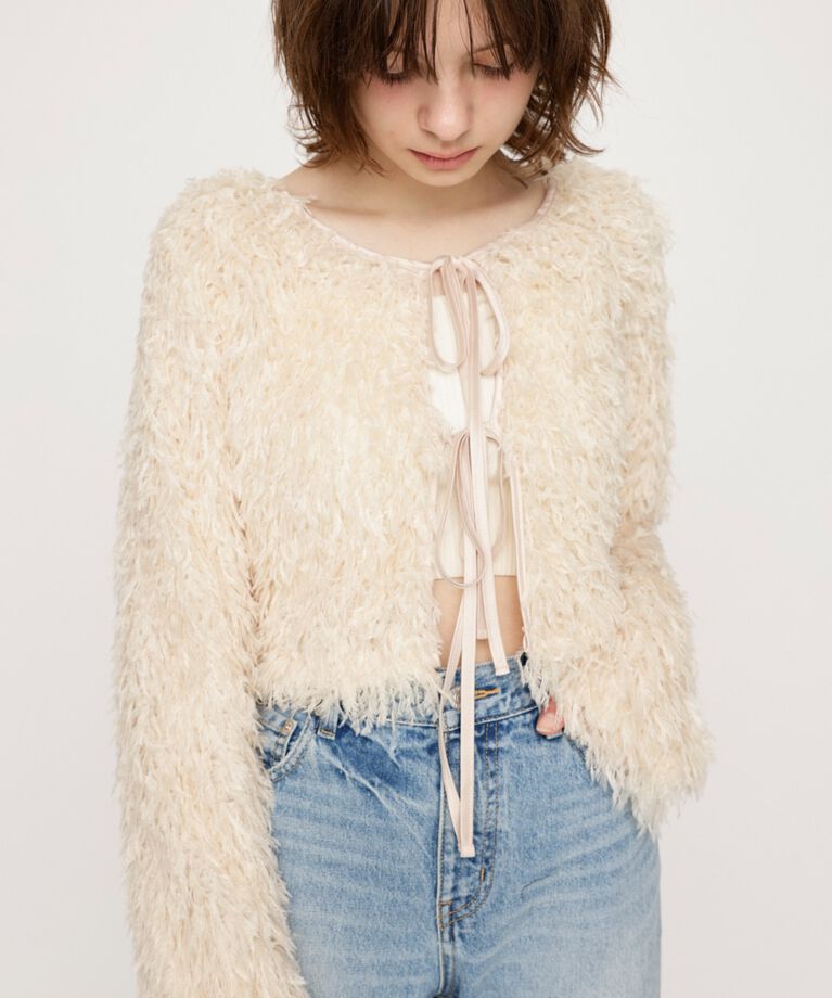SLY「2WAY SHEER FEATHER トップス」|シャツ・ブラウス|