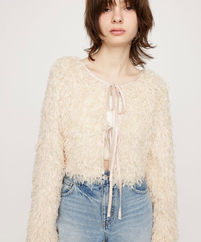 SLY「2WAY SHEER FEATHER トップス」|シャツ・ブラウス|