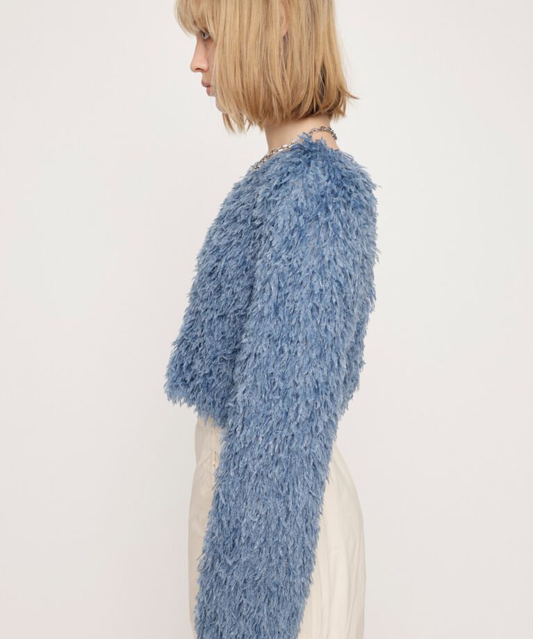 SLY「2WAY SHEER FEATHER トップス」|シャツ・ブラウス|