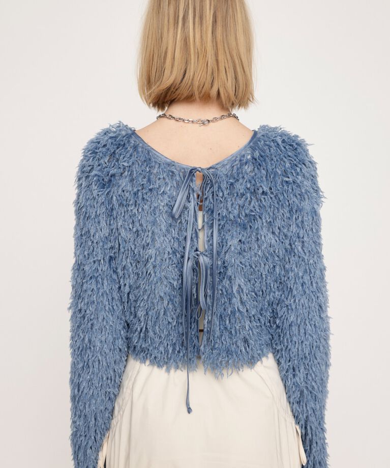 SLY「2WAY SHEER FEATHER トップス」|シャツ・ブラウス|