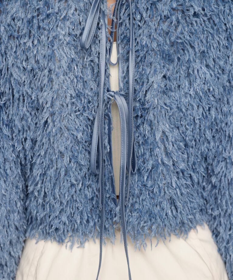 SLY「2WAY SHEER FEATHER トップス」|シャツ・ブラウス|