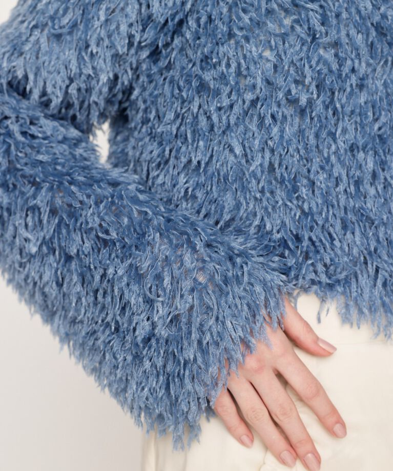 SLY「2WAY SHEER FEATHER トップス」|シャツ・ブラウス|