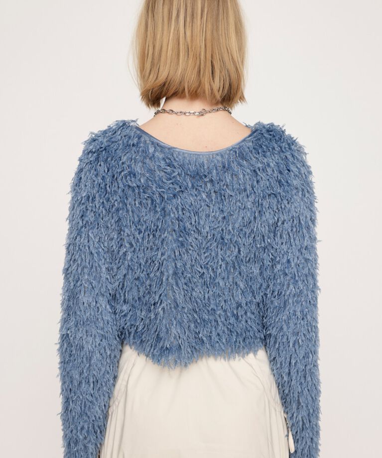 SLY「2WAY SHEER FEATHER トップス」|シャツ・ブラウス|