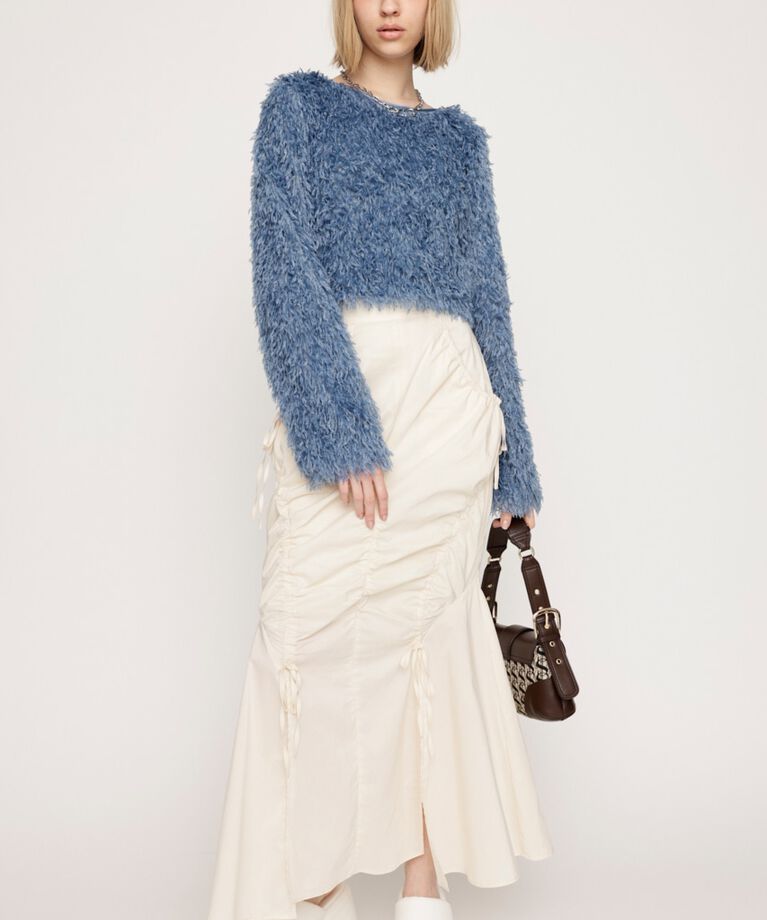 SLY「2WAY SHEER FEATHER トップス」|シャツ・ブラウス|