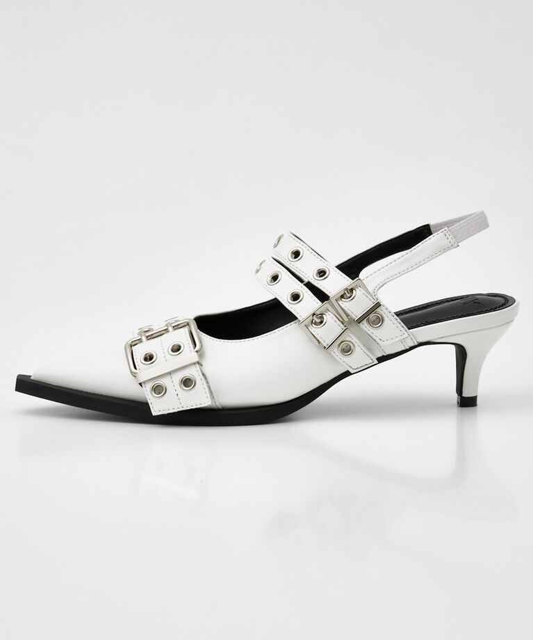 SLY「POINTED TOE BELTED サンダル」|サンダル|