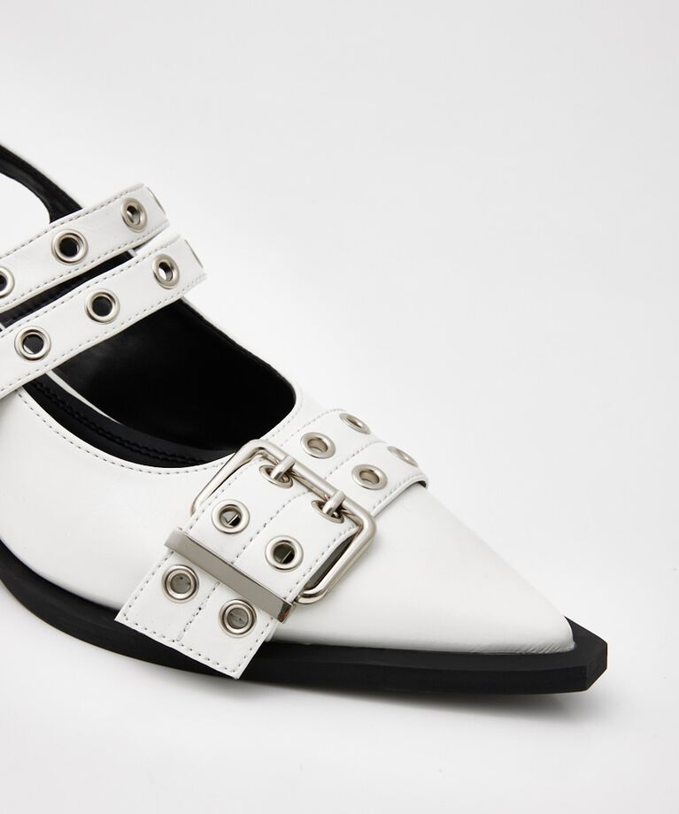 SLY「POINTED TOE BELTED サンダル」|サンダル|