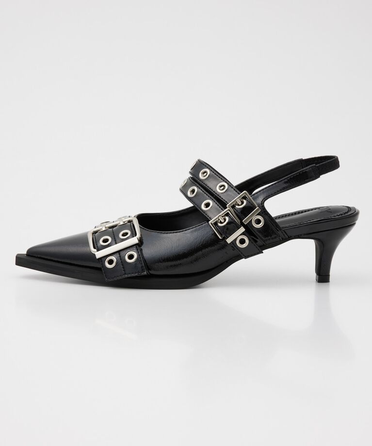 SLY「POINTED TOE BELTED サンダル」|サンダル|