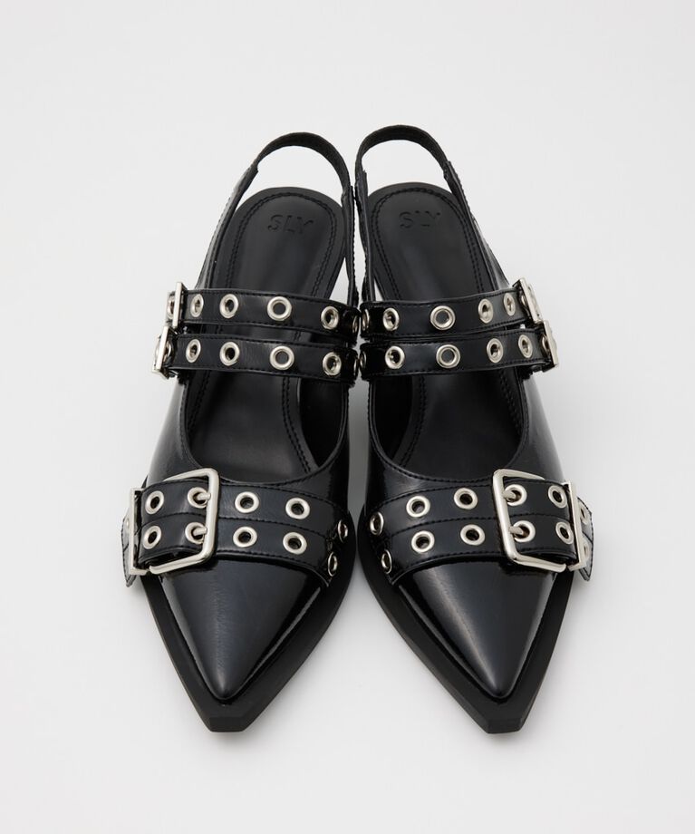 SLY「POINTED TOE BELTED サンダル」|サンダル|