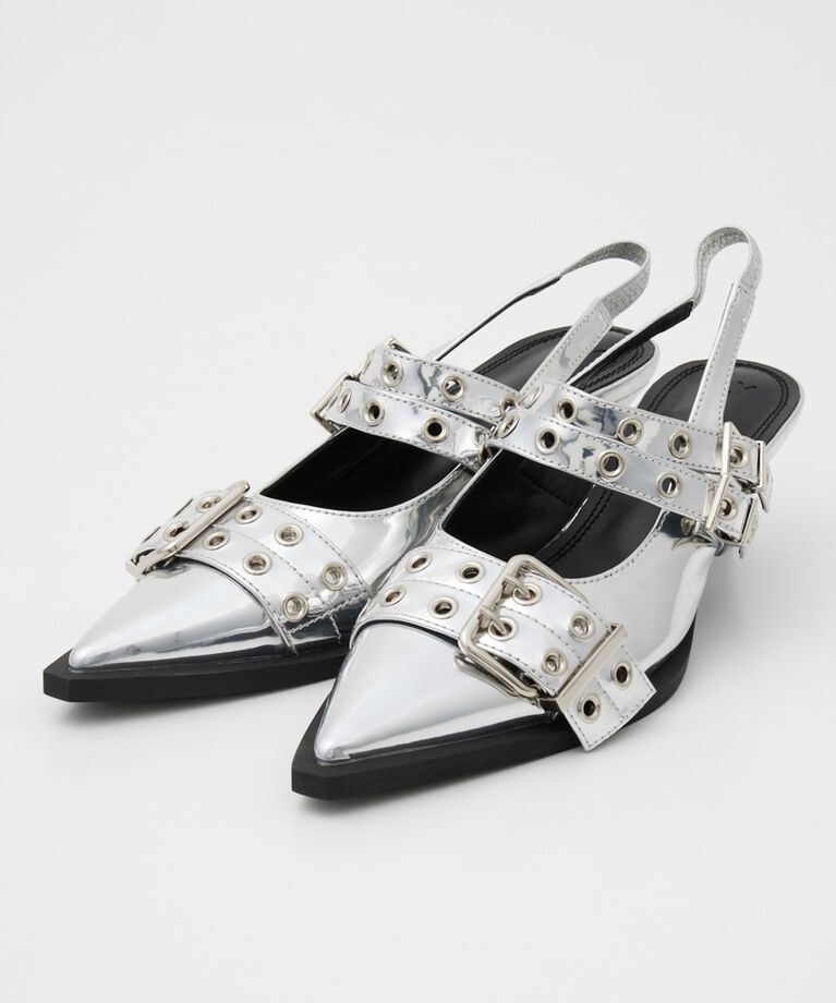 SLY「POINTED TOE BELTED サンダル」|サンダル|