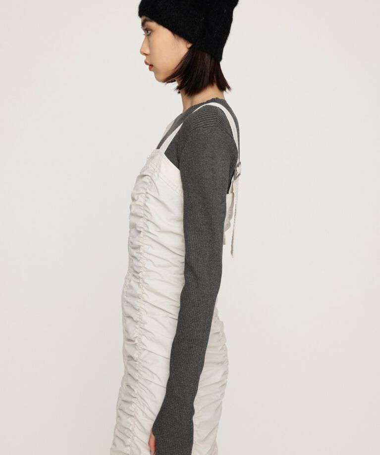 SLY「NYLON GATHER CAMI ショートワンピース」|ワンピース|