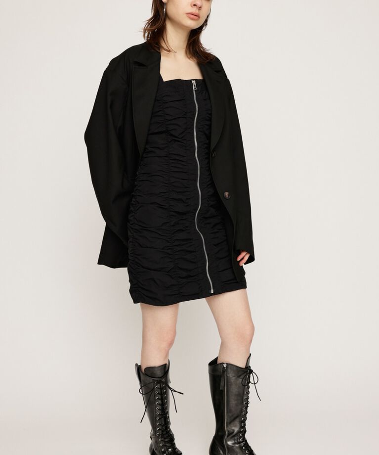 SLY「NYLON GATHER CAMI ショートワンピース」|ワンピース|