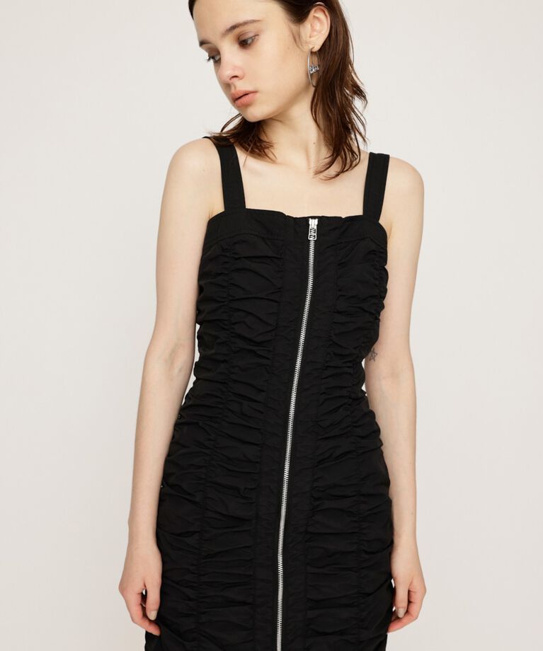 SLY「NYLON GATHER CAMI ショートワンピース」|ワンピース|