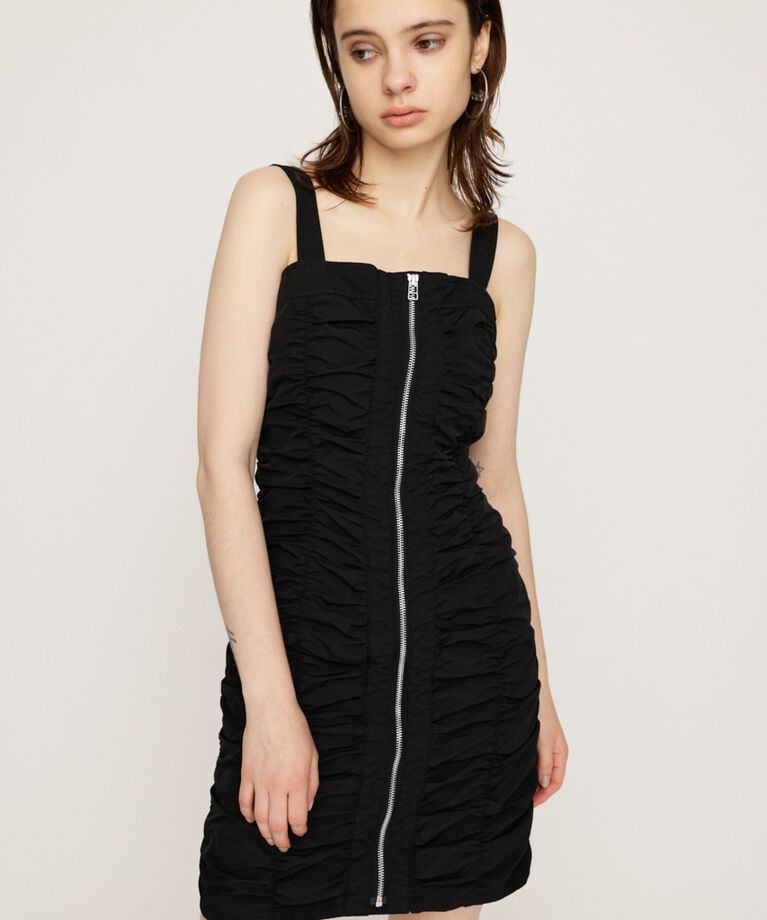 SLY「NYLON GATHER CAMI ショートワンピース」|ワンピース|