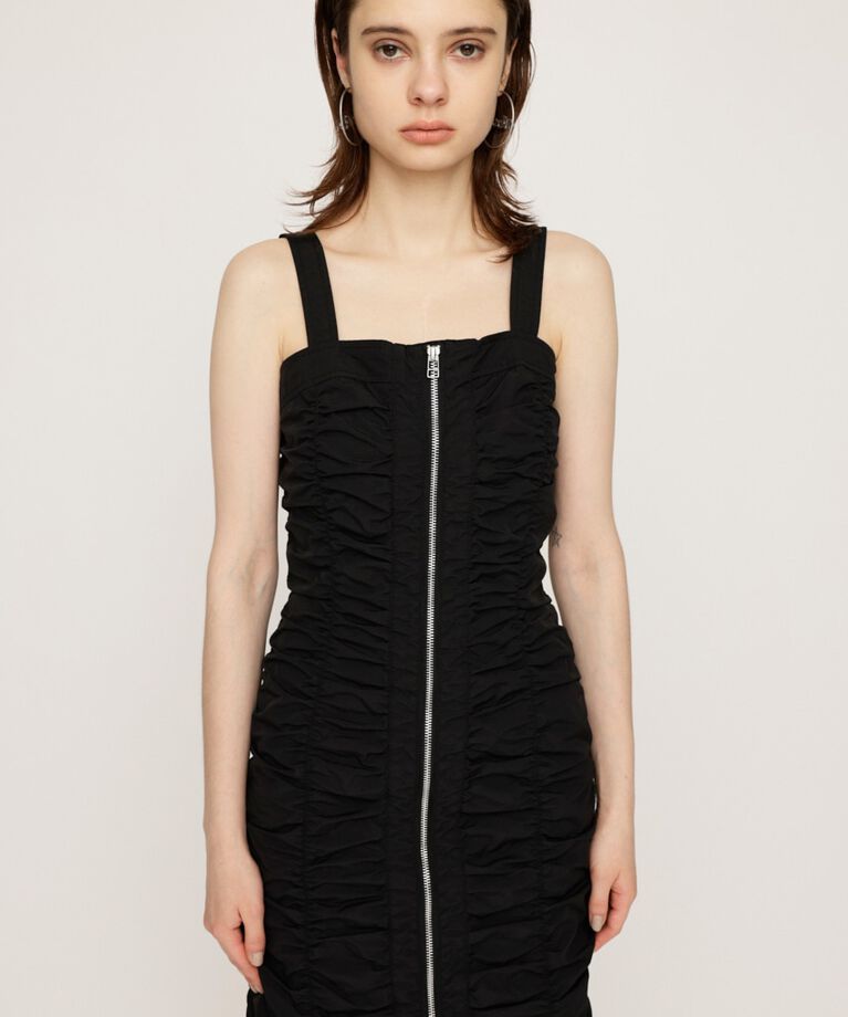 SLY「NYLON GATHER CAMI ショートワンピース」|ワンピース|