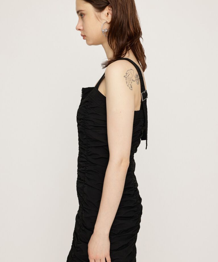 SLY「NYLON GATHER CAMI ショートワンピース」|ワンピース|