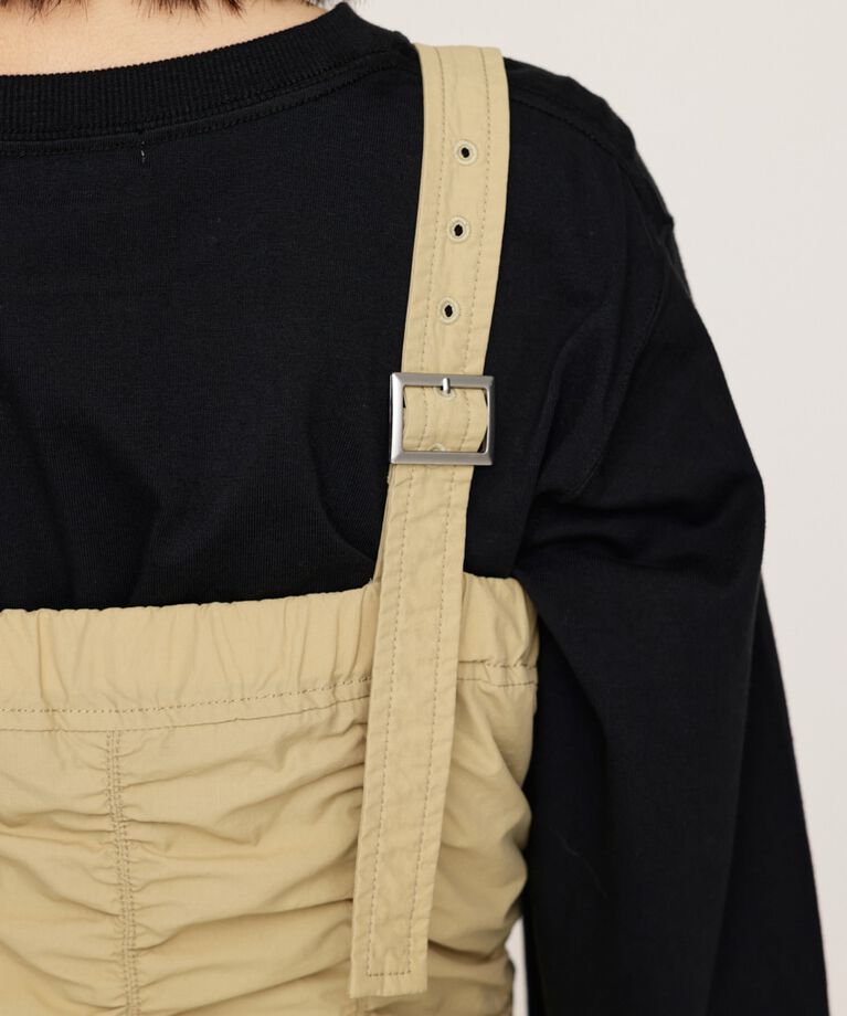 SLY「NYLON GATHER CAMI ショートワンピース」|ワンピース|