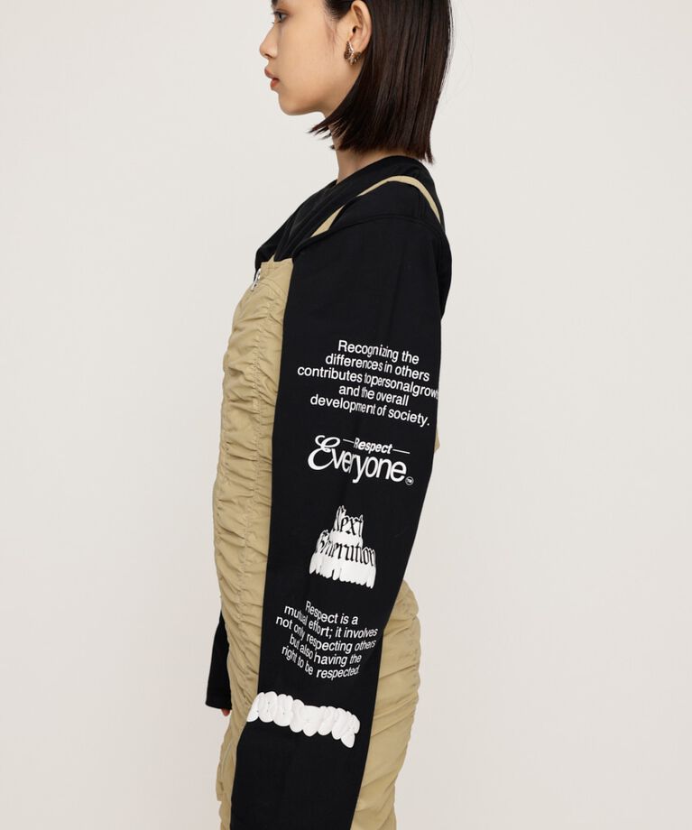 SLY「NYLON GATHER CAMI ショートワンピース」|ワンピース|