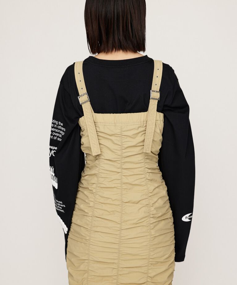SLY「NYLON GATHER CAMI ショートワンピース」|ワンピース|