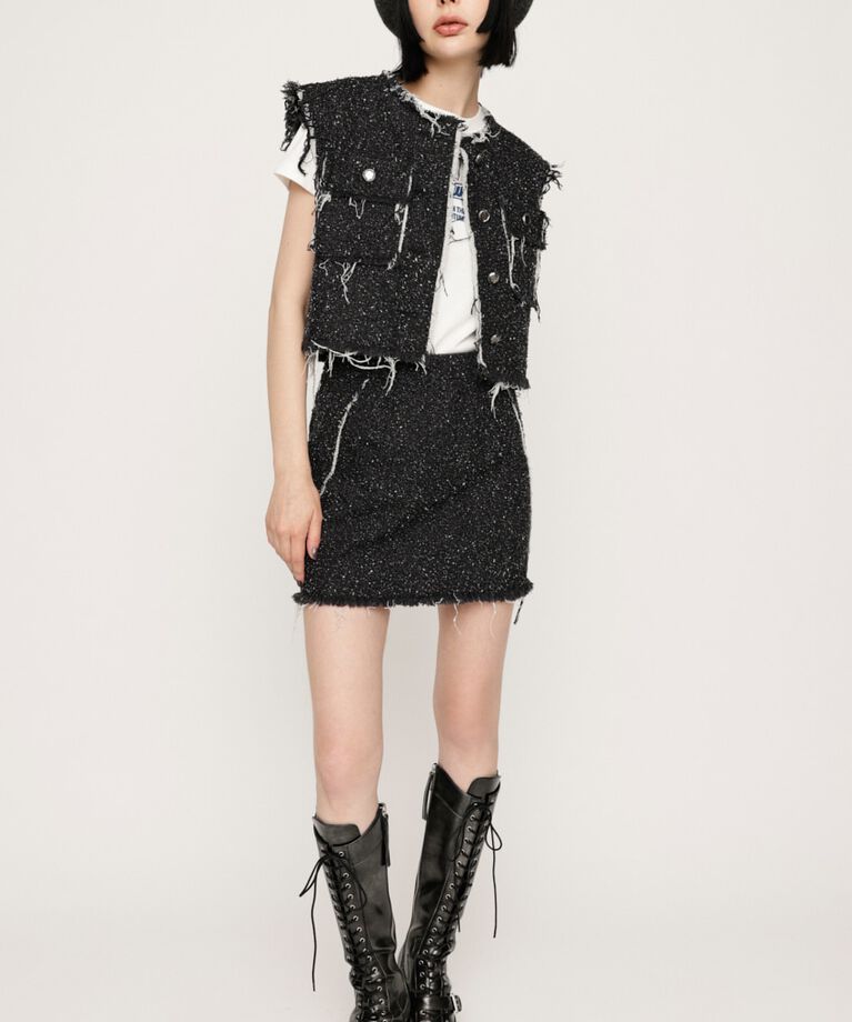 SLY「GRAIN TWEED S／SK-BE」|スカート|