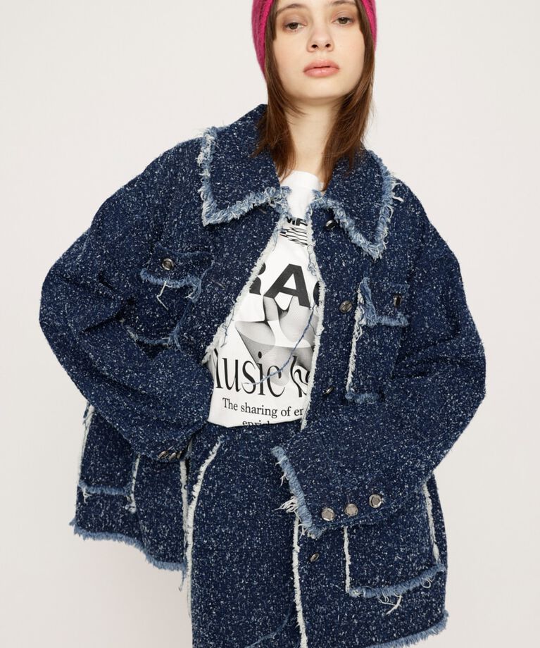 SLY「GRAIN TWEED S／SK-BE」|スカート|