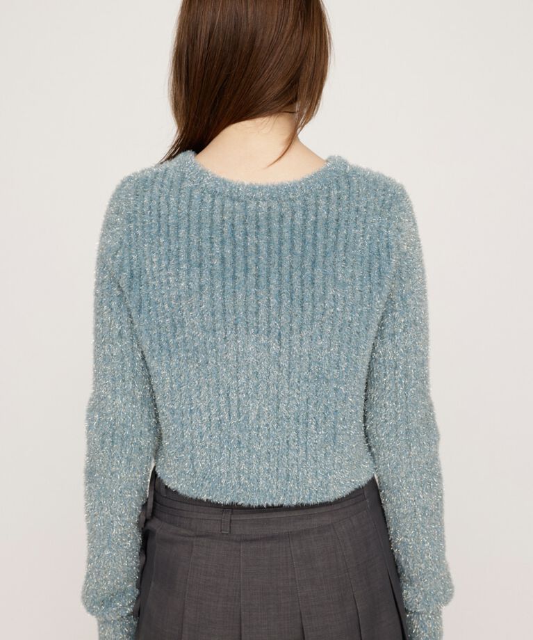 SLY「GLITTER KNIT 2WAY カーディガン」|カーディガン|