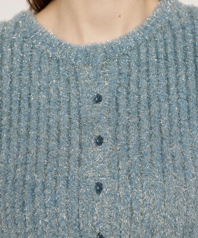 SLY「GLITTER KNIT 2WAY カーディガン」|カーディガン|