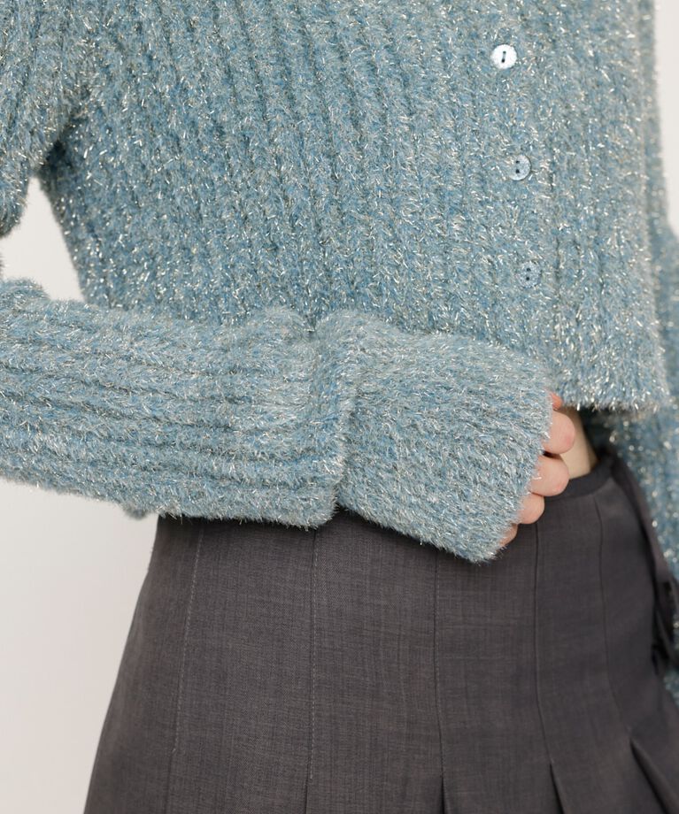 SLY「GLITTER KNIT 2WAY カーディガン」|カーディガン|