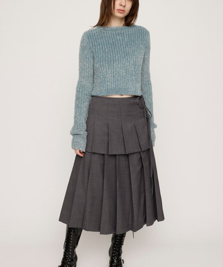 SLY「GLITTER KNIT 2WAY カーディガン」|カーディガン|