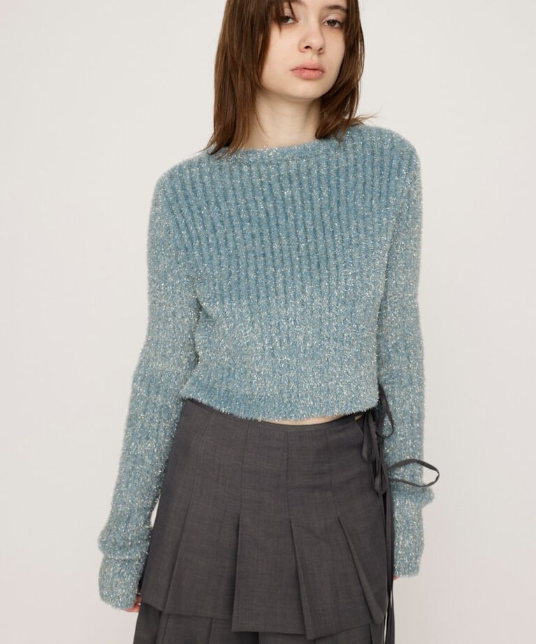 SLY「GLITTER KNIT 2WAY カーディガン」|カーディガン|