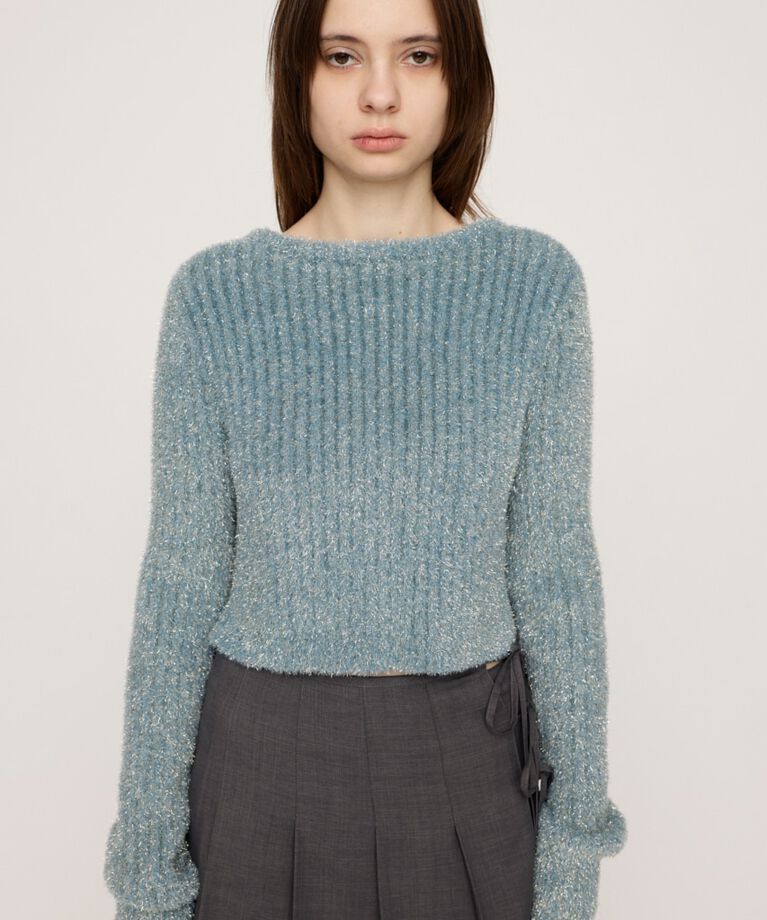 SLY「GLITTER KNIT 2WAY カーディガン」|カーディガン|