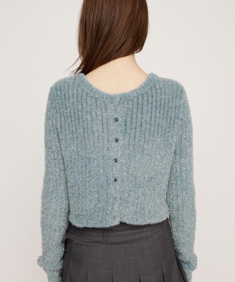 SLY「GLITTER KNIT 2WAY カーディガン」|カーディガン|