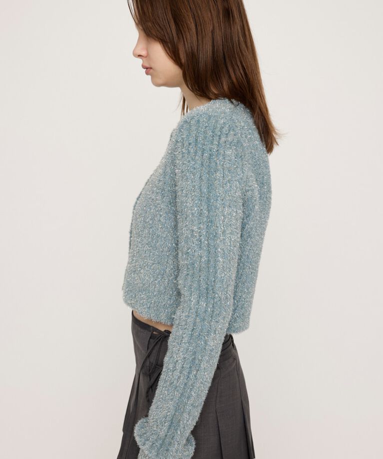 SLY「GLITTER KNIT 2WAY カーディガン」|カーディガン|