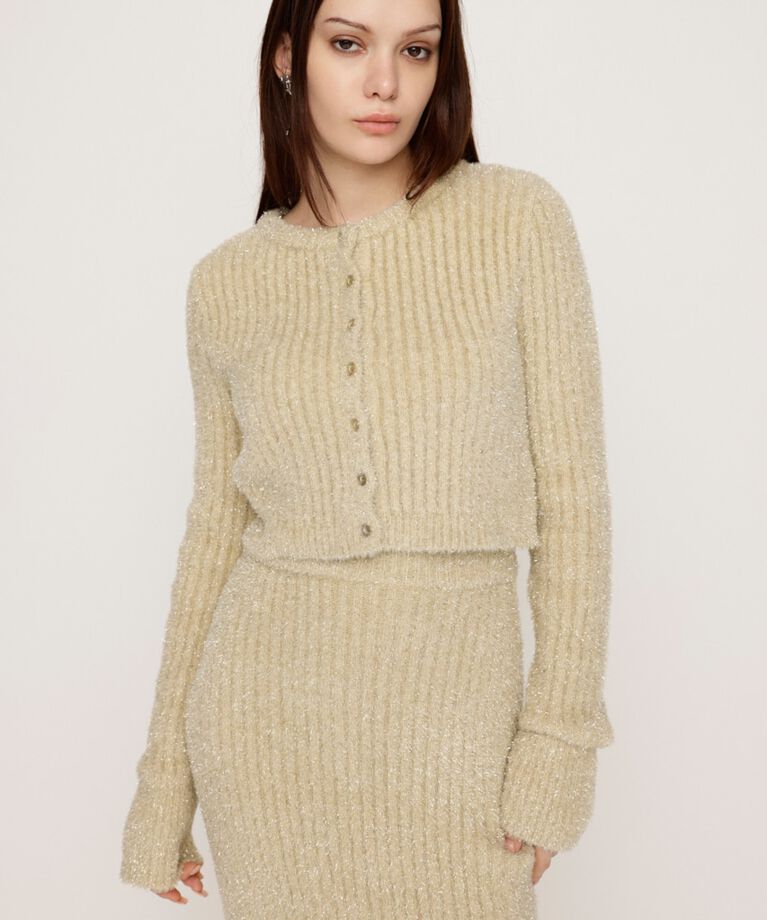 SLY「GLITTER KNIT 2WAY カーディガン」|カーディガン|GLD