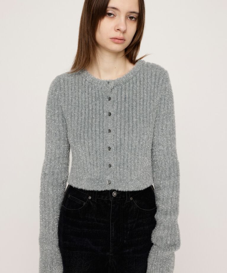 SLY「GLITTER KNIT 2WAY カーディガン」|カーディガン|