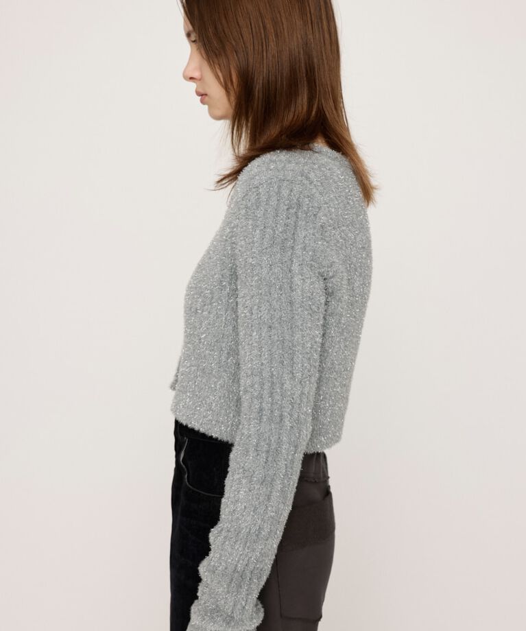 SLY「GLITTER KNIT 2WAY カーディガン」|カーディガン|