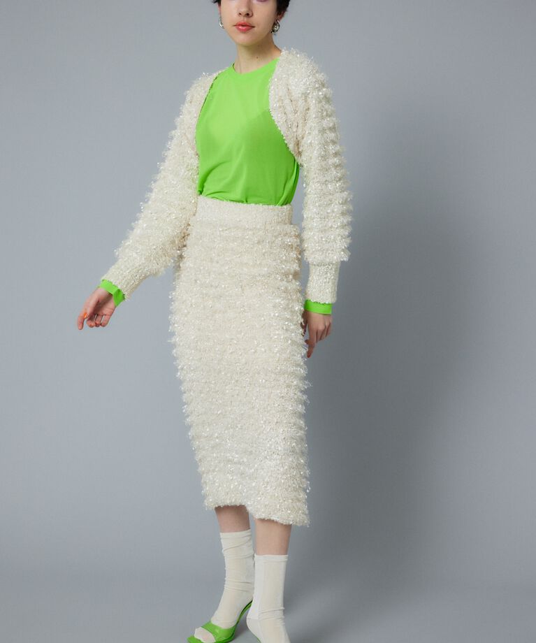 HeRIN.CYE「Loop yarn bolero」|カーディガン|