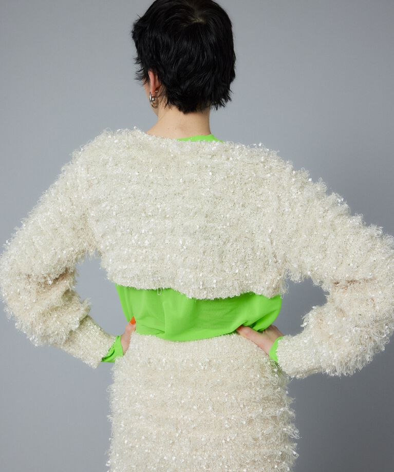HeRIN.CYE「Loop yarn bolero」|カーディガン|