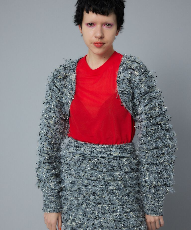 HeRIN.CYE「Loop yarn bolero」|カーディガン|Multi_1