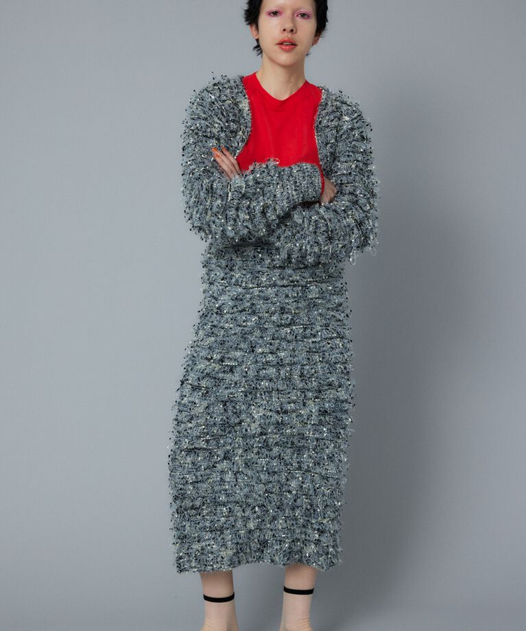 HeRIN.CYE「Loop yarn bolero」|カーディガン|