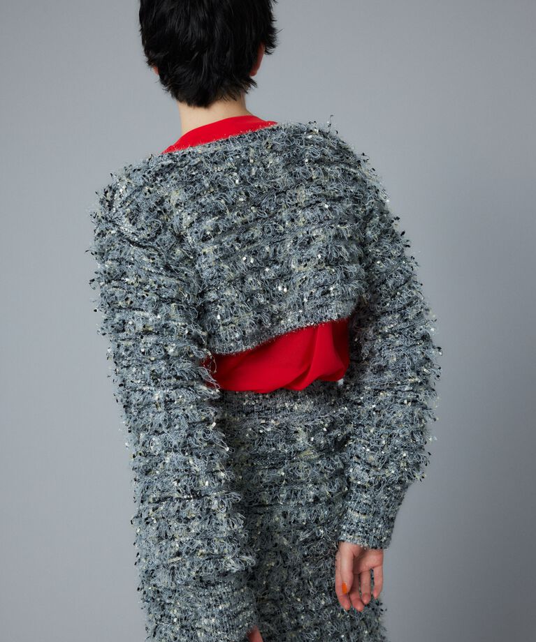 HeRIN.CYE「Loop yarn bolero」|カーディガン|