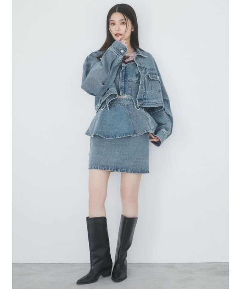 MURUA「ショートデニムジャケット【セット販売対象】」|デニムジャケット|